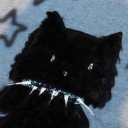 Kitten Paste Cloth Embroidery Short Sleeve Men