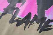 Hand Abstract Printing Short Sleeve Men
