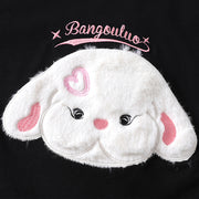 Puppy Flocking Embroidered Short Sleeve Men