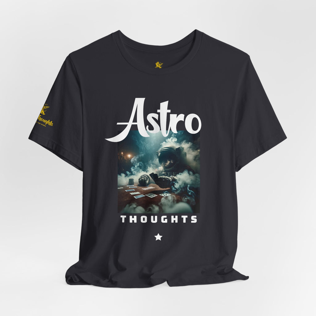 ASTRONAUT WITH CARDS IN HAND