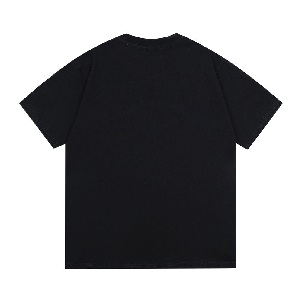 Abstract cotton t-shirt men