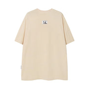 Peace Dove Letter Print Short-sleeve Men
