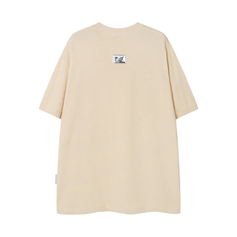 Peace Dove Letter Print Short-sleeve Men