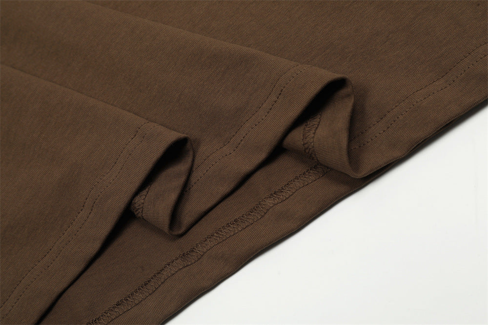 Stitching Contrast Color Raglan Short Sleeve Men