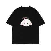 Puppy Flocking Embroidered Short Sleeve Men