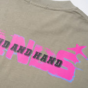 Hand Abstract Printing Short Sleeve Men