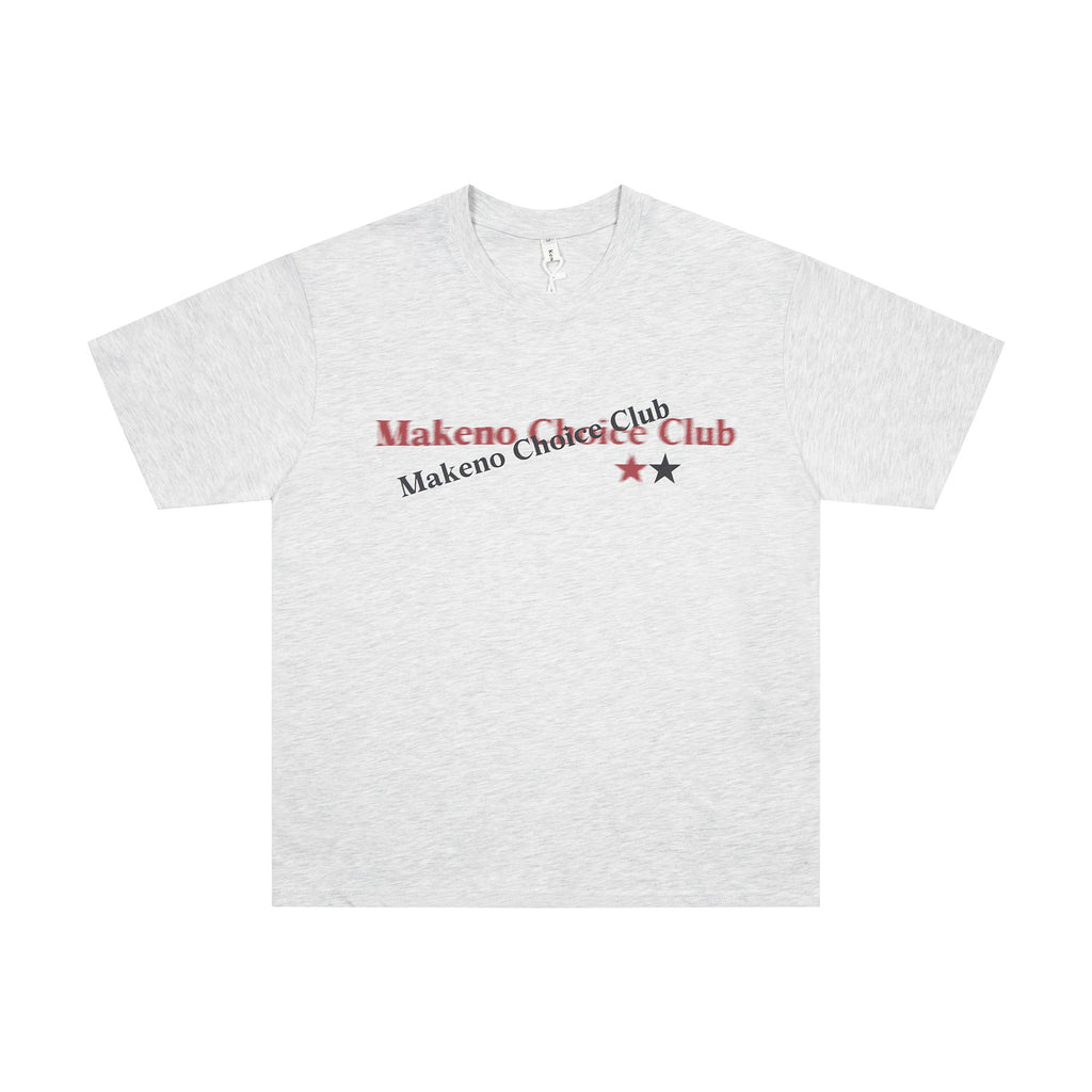 American Printed Letter Short Sleeve Men