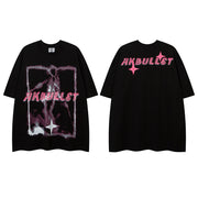 Abstract Graffiti Printing Short Sleeve Men