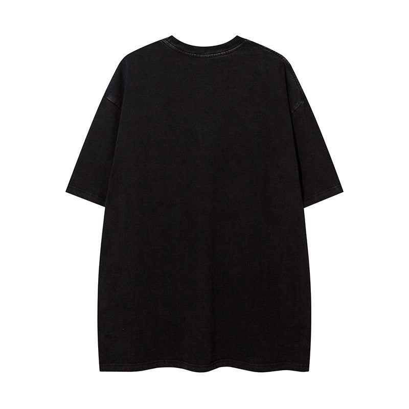 Fashion Cartoon Anime Loose Short Sleeve Men