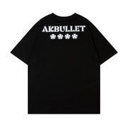 Printed Letter Cotton Short Sleeve Men