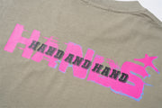 Hand Abstract Printing Short Sleeve Men