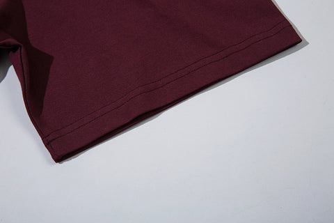Printed Letter Cotton Short Sleeve Men