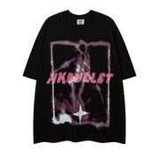 Abstract Graffiti Printing Short Sleeve Men