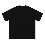 Creative Flocking Embroidery Short Sleeve Men