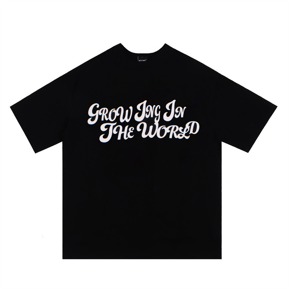 Letter Print Short-sleeve T-shirt Men