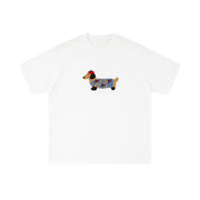 Sausage Puppy Embroidery Short Sleeve Men