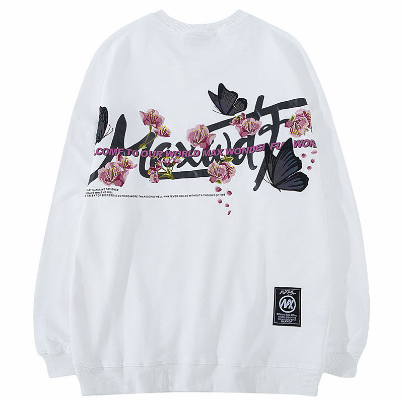 Round neck pullover sweater