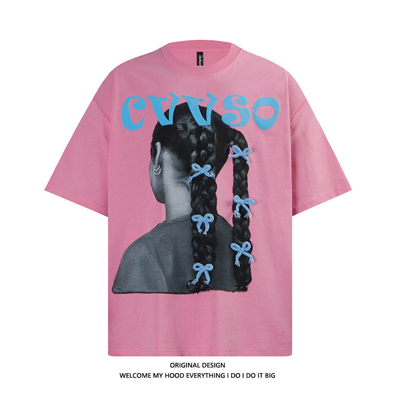 European And American Printed Short Sleeve Men