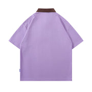 Bear Flocking Embroidery Loose Short Sleeve Men