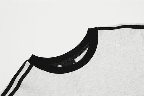 Letter Embroidery Short Sleeve American Men