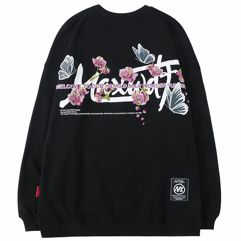 Round neck pullover sweater