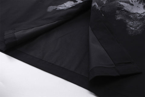Abstract Printing Short Sleeve Shirt For Men