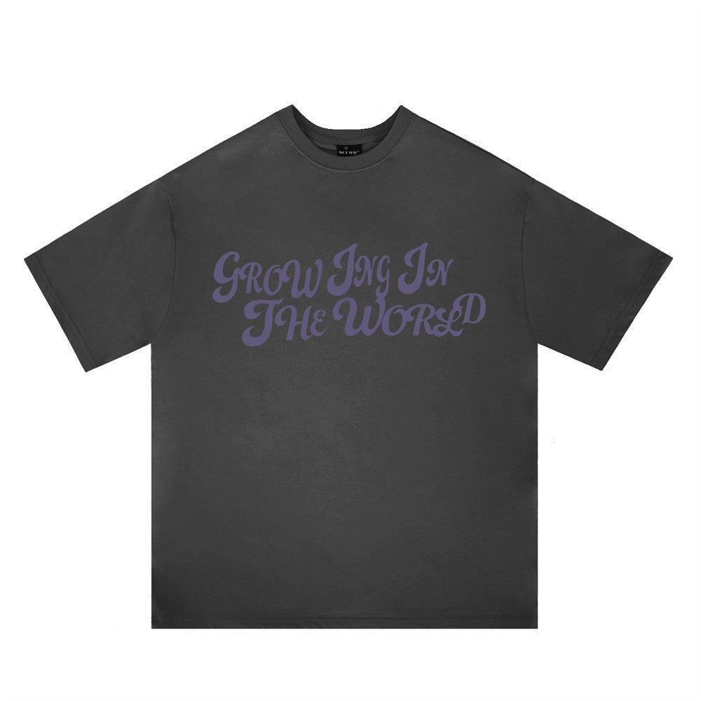 Letter Print Short-sleeve T-shirt Men