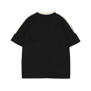Simple Embroidered Letter Short Sleeve Men