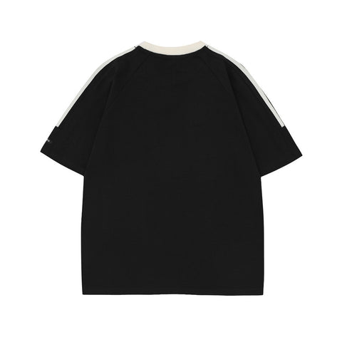 Simple Embroidered Letter Short Sleeve Men