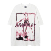 Abstract Graffiti Printing Short Sleeve Men