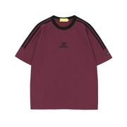 Simple Embroidered Letter Short Sleeve Men