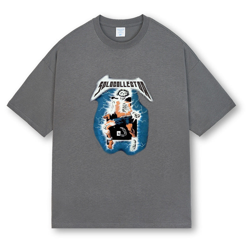 Digital Printing Short Sleeve Men And Women
