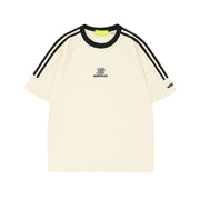 Simple Embroidered Letter Short Sleeve Men