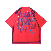 Printed Short Sleeve Cotton Round Neck Men