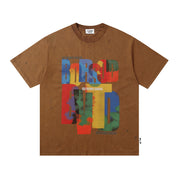 Creative Graffiti Letter Short Sleeve Men