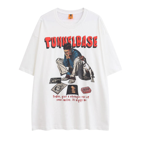 Fashion Printed Casual Short Sleeve Men