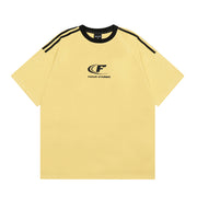 Letter Embroidery Short Sleeve American Men