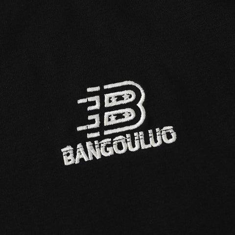 Simple Embroidered Letter Short Sleeve Men