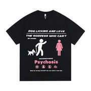 Abstract cotton t-shirt men