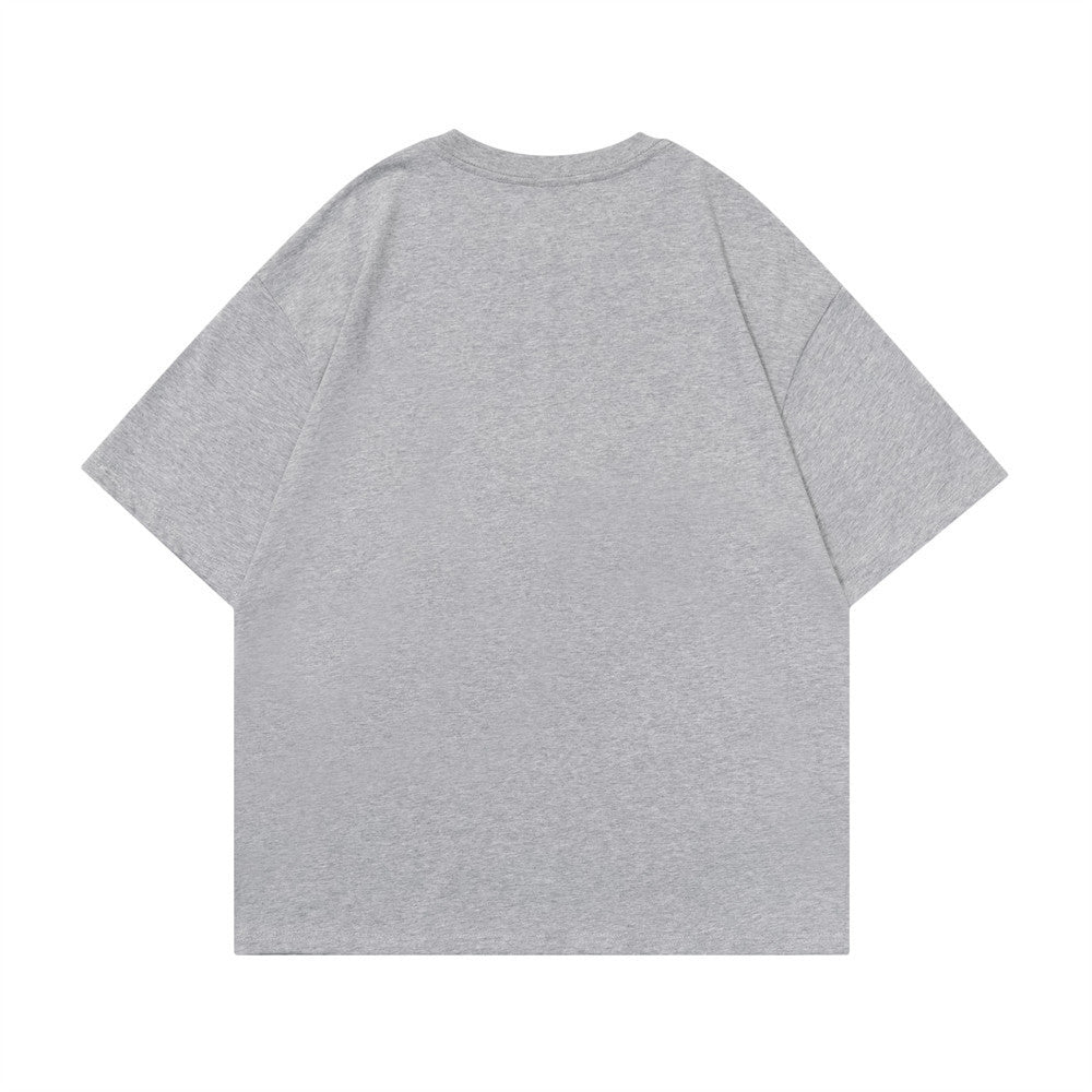 Kitten Paste Cloth Embroidery Short Sleeve Men