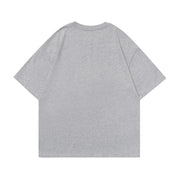 Kitten Paste Cloth Embroidery Short Sleeve Men