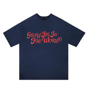 Letter Print Short-sleeve T-shirt Men