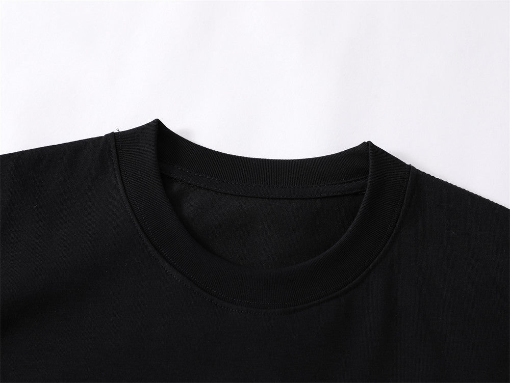 Puppy Flocking Embroidered Short Sleeve Men
