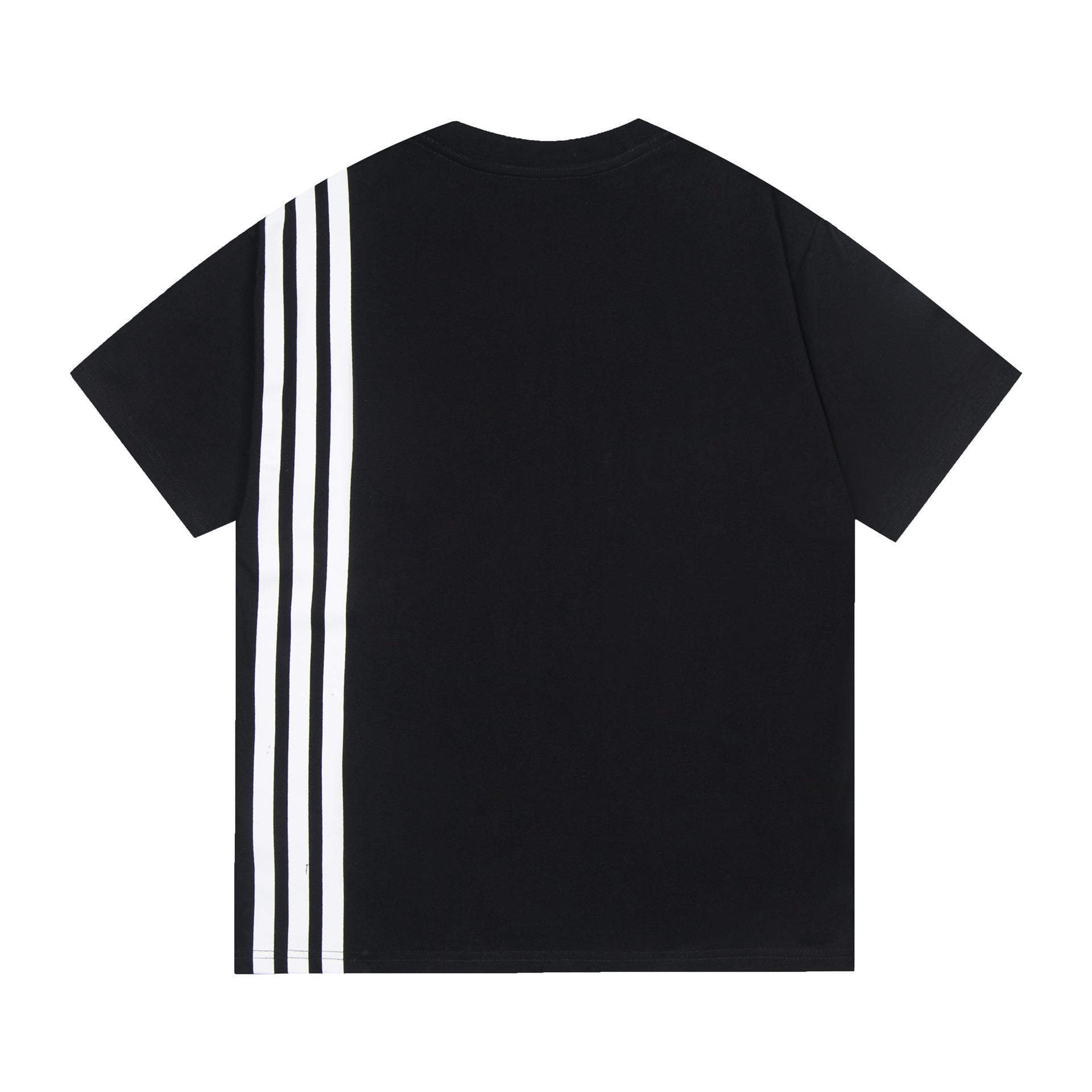 Three Bars Printed Striped Short Sleeve Men