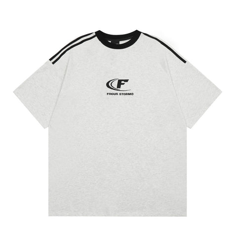 Letter Embroidery Short Sleeve American Men