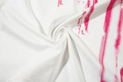 Fashion Splashed Ink Printing Short Sleeve Men