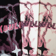 Abstract Graffiti Printing Short Sleeve Men