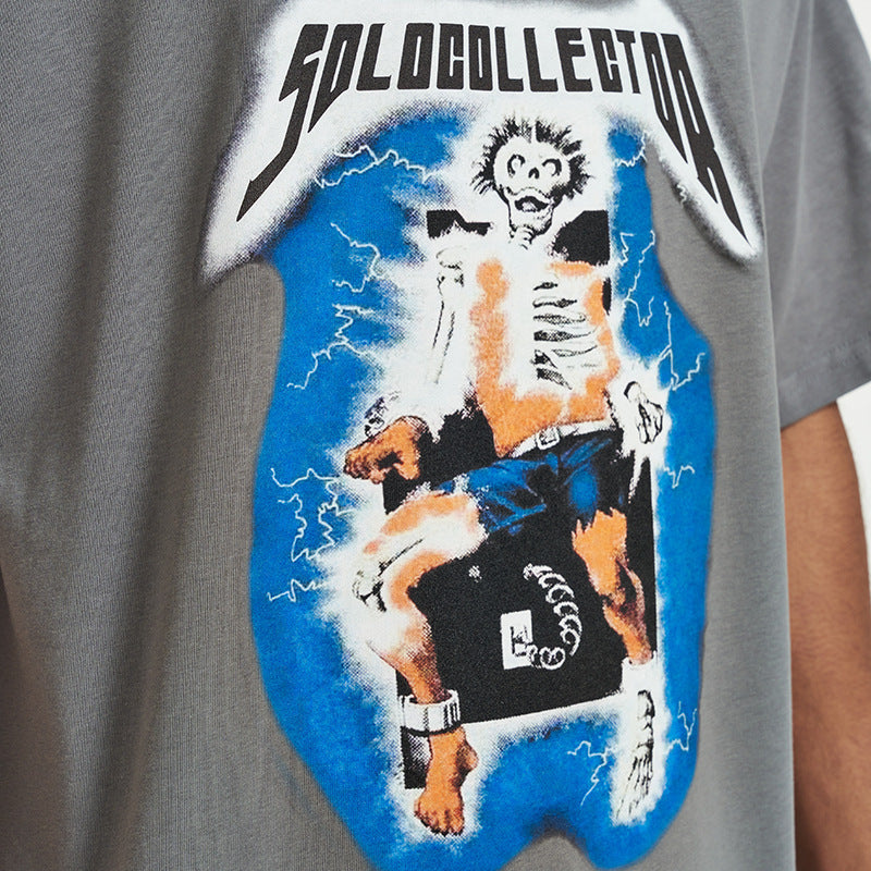 Digital Printing Short Sleeve Men And Women