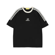 Simple Embroidered Letter Short Sleeve Men