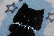 Kitten Paste Cloth Embroidery Short Sleeve Men